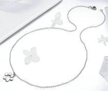 Load image into Gallery viewer, Sterling Silver 925 Cat Pawprint Necklace