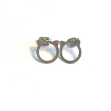Load image into Gallery viewer, Cat Head Silver Stud Earrings
