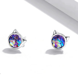 Fish Scale Earrings Sterling Silver