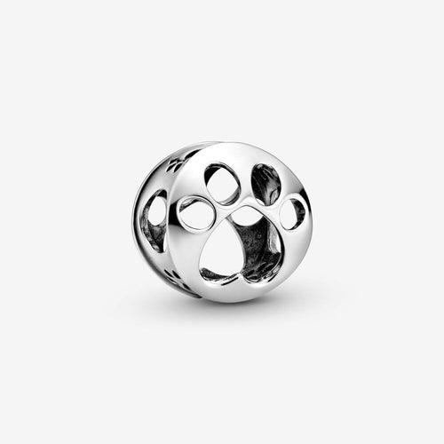 Open Paw Charm in Sterling Silver 