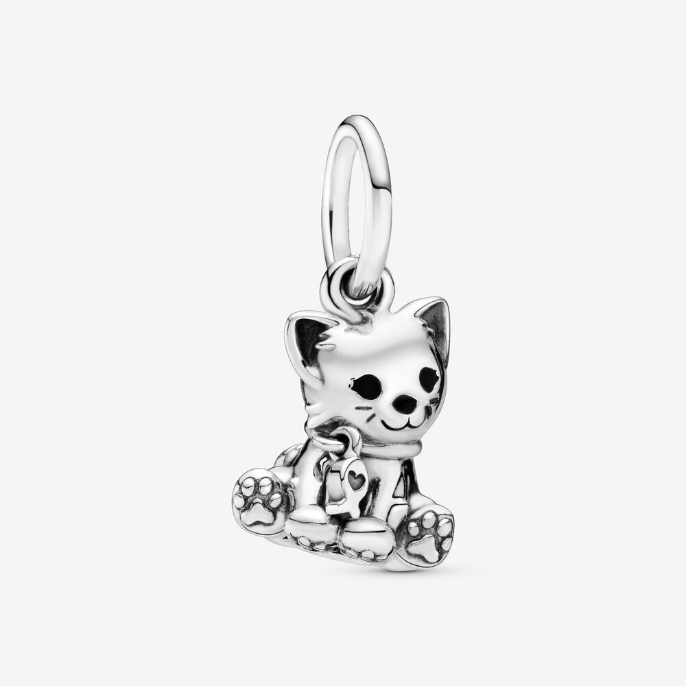Cutie Cat Charm in Sterling Silver
