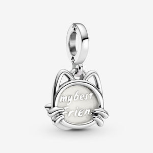 My Best Friend Charm in Sterling Silver 925