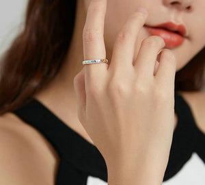 Pawprint ring Multicoloured in Sterling Silver