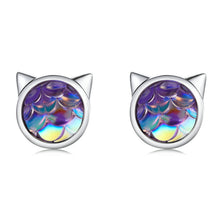 Load image into Gallery viewer, Fish Scale Earrings Sterling Silver
