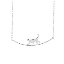 Load image into Gallery viewer, Cat Walk necklace in Sterling Silver 925
