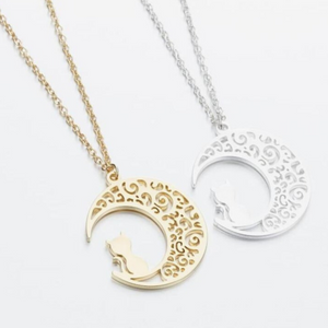 Moon Cat Necklace