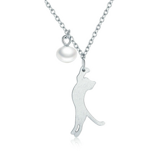 Pearl Kitty Necklace