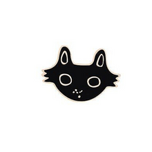 Load image into Gallery viewer,  Le Chat Noir Black Cat Brooch/Pin

