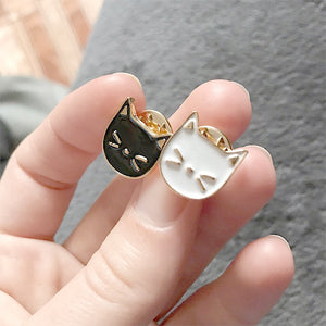 Black Cat Face Brooch