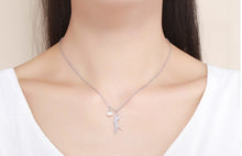 Load image into Gallery viewer, Pearl Kitty Necklace in Sterling Silver
