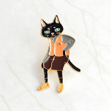 Load image into Gallery viewer, Mr Cat Brooch/Pin
