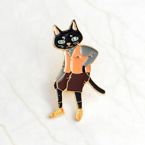 Mr Cat Brooch/Pin