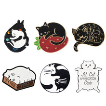 Load image into Gallery viewer, Selection of cat Brooches/Pins
