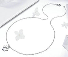Load image into Gallery viewer, Sterling Silver 925 Cat Pawprint Necklace
