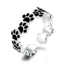 Load image into Gallery viewer, Cat Paw Ring Black
