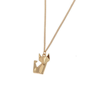 Gold Cat Necklace