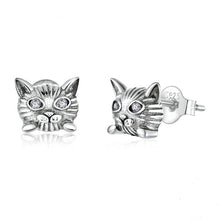 Load image into Gallery viewer, Sterling Silver Kitty Studs
