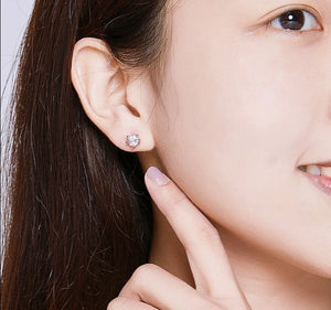 Whisker Kitty Earrings Sterling Silver
