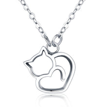Load image into Gallery viewer, Cat Pendant Sterling Silver 925
