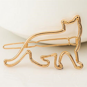 Gold Cat Shape Hairclip