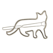 Load image into Gallery viewer, Silver Cat Shape Hairclip
