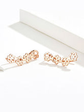 Load image into Gallery viewer, Rose Gold plated Paw Print Cuff Earrings
