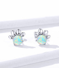 Load image into Gallery viewer, Opal Paw Earring Sterling Silver
