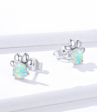 Load image into Gallery viewer, Opal Paw Earring Sterling Silver
