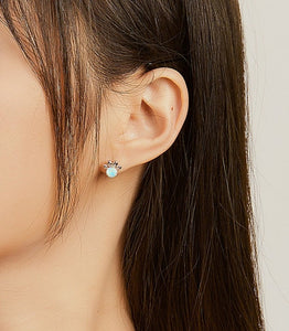 Opal Paw Earring Sterling Silver
