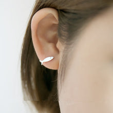 Load image into Gallery viewer, Cat Fish Stud Earrings in Sterling Silver
