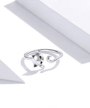 Load image into Gallery viewer, Sterling Silver Cute Tail Cat Ring
