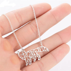 On the Go Cat Necklace in Silver
