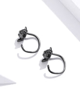 Load image into Gallery viewer, Cute Tail Earrings Black
