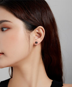 Cute Tail Earrings Black