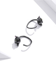 Load image into Gallery viewer, Cute Tail Earrings Black
