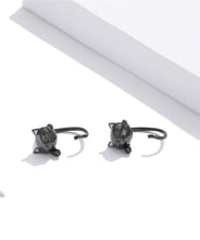 Load image into Gallery viewer, Cute Tail Earrings Black
