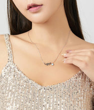 Load image into Gallery viewer, Opal Cat Necklace Sterling Silver
