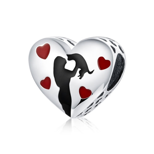 Black Cat Love Charm Sterling Silver