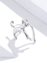 Load image into Gallery viewer, Cat Ear Cuff Earring Sterling Silver
