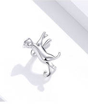 Load image into Gallery viewer, Cat Ear Cuff Earring Sterling Silver
