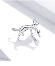 Load image into Gallery viewer, Cat Ear Cuff Earring Sterling Silver
