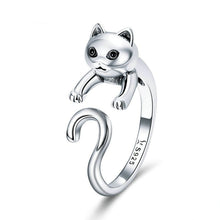 Load image into Gallery viewer, Meow Ring in Sterling Silver 
