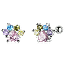 Load image into Gallery viewer, Rainbow Paw Earrings
